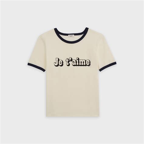 celine je t'aime t shirt|'JE T'AIME' T.